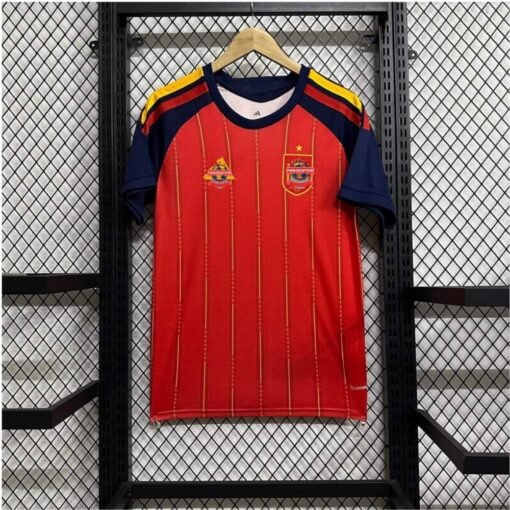 Spainhome2026playerversion1.jpg La Roja Home Soccer Jersey 2026 World Cup