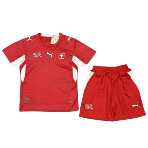 SwitzerlandHomekit2026kid_2.jpg Kid's Switzerland Home Soccer Jersey Kit 2026 World Cup