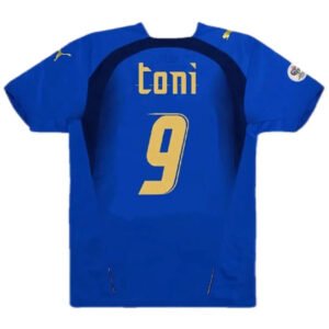 TONI9RetroItalyHomeJerseyWorldCup2006_2.jpg TONI #9 Italy 2006 Home Retro Football Jersey
