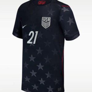Timothy Weah #21 USMNT USA Away Soccer Jersey 2026