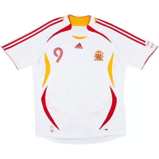 Torres #9 Spain 2006 Away Retro Football Jersey