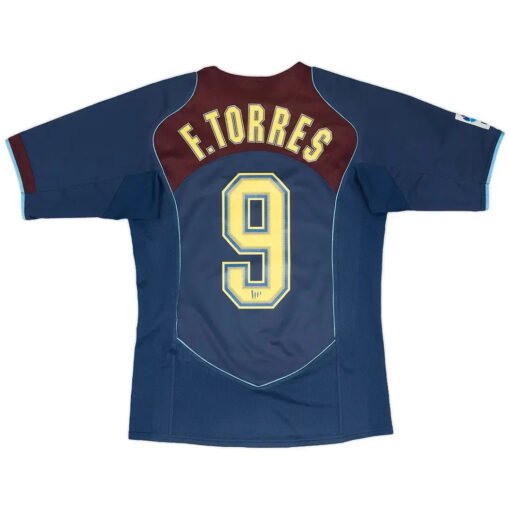 Torres #9 Atletico Madrid 2004/05 Away Retro Football Jersey