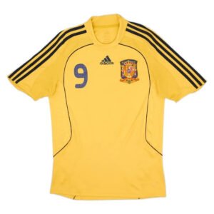 Torres #9 Spain 2008 Away Retro Football Jersey