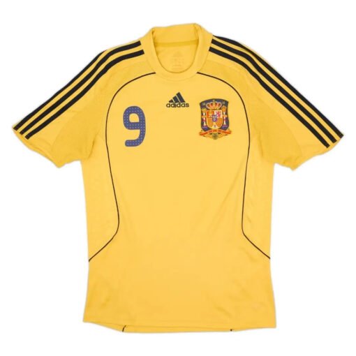 Torres #9 Spain 2008 Away Retro Football Jersey
