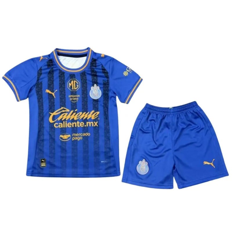 kid_schivasthirdawaykit202526_1.jpg Kid's Chivas Third Away Soccer Kit - Jersey+Shorts 2025/26