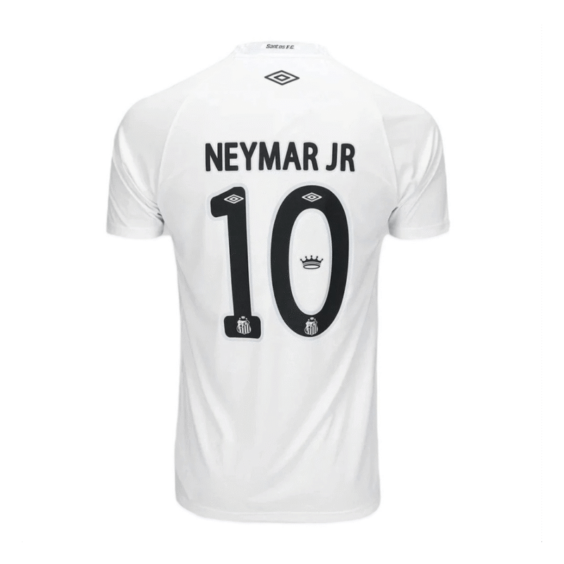 NEYMAR JR #10 Santos FC Home Soccer Jersey 2025/26