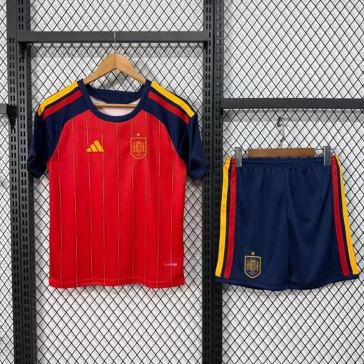 spainhomejersey2026kit_1.jpg Spain Home Soccer Kit - Jersey + Shorts 2026 World Cup