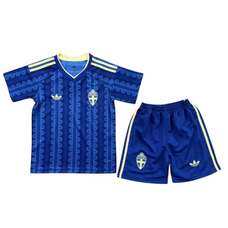 swedenawaykidkit_1.jpg Kid's Sweden Away Soccer Jersey Kit 2026 World Cup