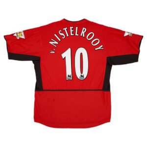 v.Nistelrooy #10 Retro Manchester United 2002/04 Home Soccer Jersey